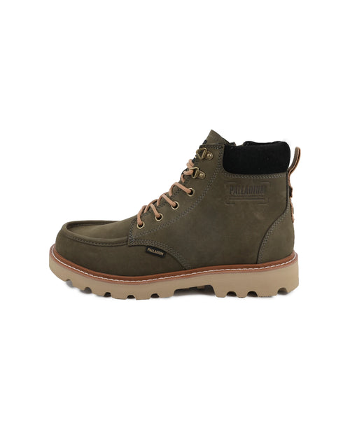 04985-325-M | TROOPERLITE GRIT ZIP | OLIVE NIGHT - PALLADIUM EU - 9
