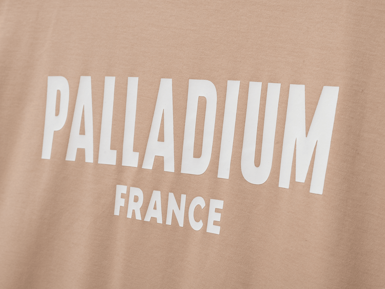 1710934-277 | UNISEX PALLADIUM FRANCE LOGO COTTON T-SHIRT | CUBAN SAND