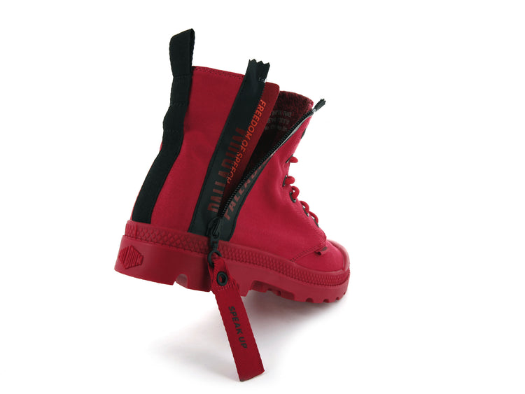 76443-614-M | PAMPA UNZIPPED | RED SALSA