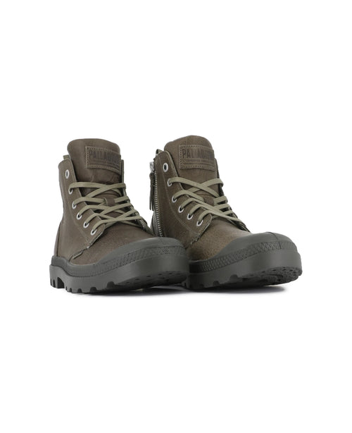 76888-308-M | PAMPA HI ZIP LTH ESS | DUSKY GREEN - PALLADIUM EU - 7