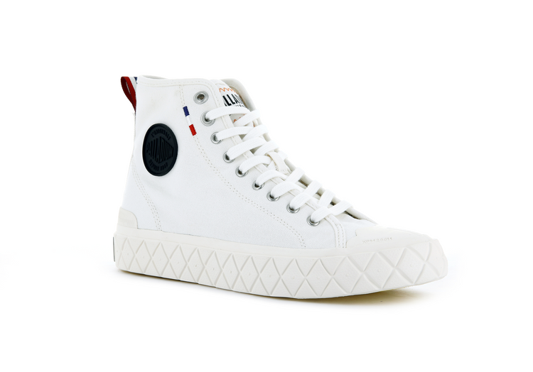 77015-116-M | PALLA ACE CANVAS MID | STAR WHITE