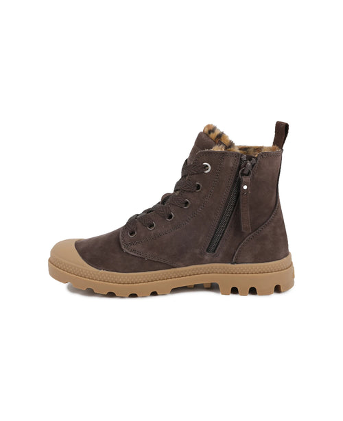 94979-249-M | PAMPA HI ZIP WL WILD | DARK COCOA - PALLADIUM EU - 5