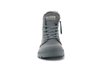 97223-071-M | PAMPA HI ZIP LEATHER S | GRAY FLANNEL