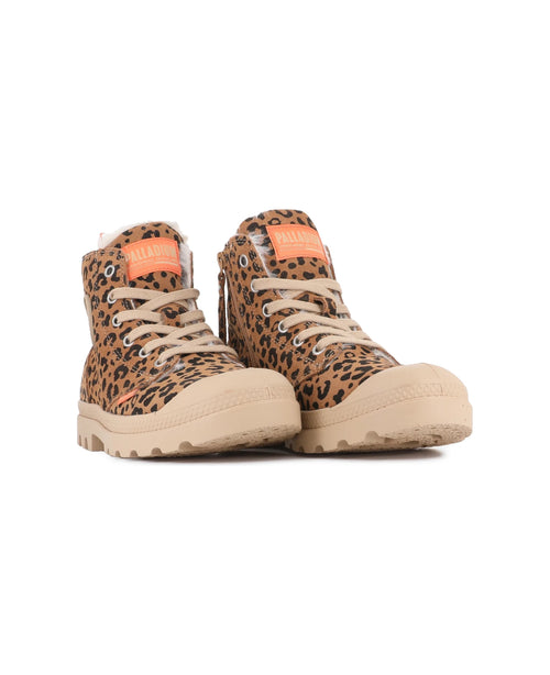 99519-974-M | PAMPA HI ZIP WL LEO | DEAR BROWN / BLACK - PALLADIUM EU - 7