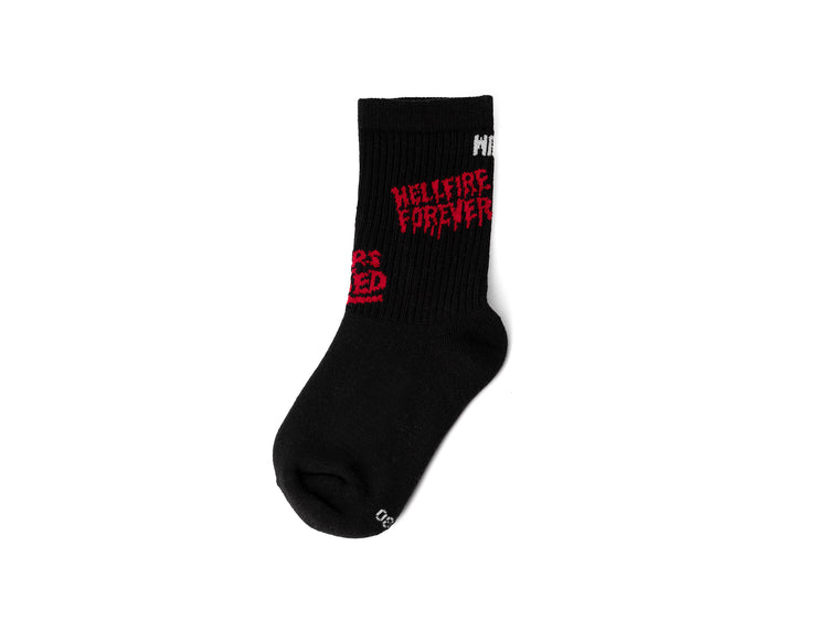 SX5416-008 | HELLFIRE SOCKS KID | BLACK