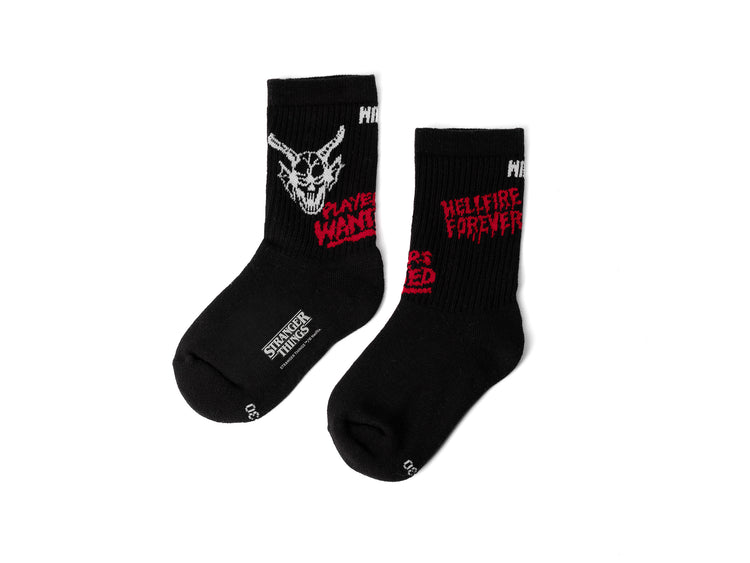 SX5416-008 | HELLFIRE SOCKS KID | BLACK