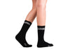 SX7410-008 | MID HT LOGO SOCK 01 | BLACK