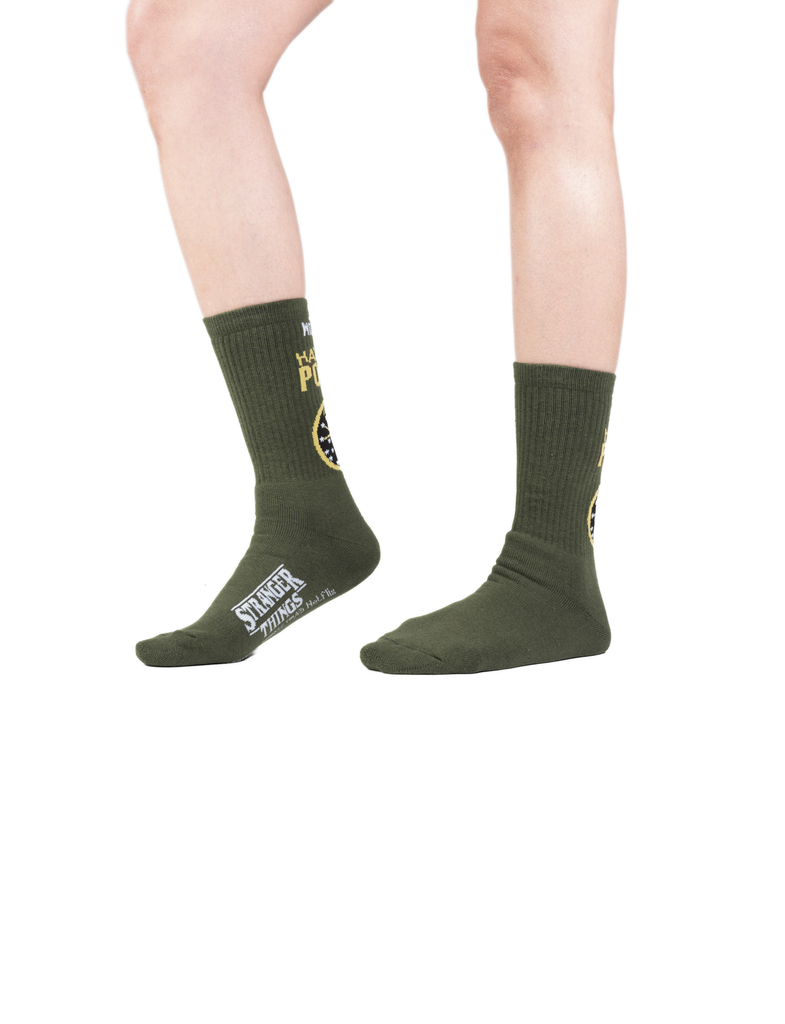 SX7449-308 | STRANGER THINGS HAWKINS SOCKS | DUSKY GREEN