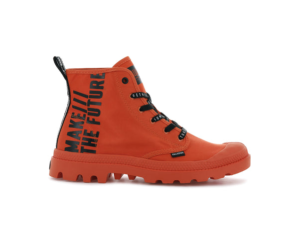 Orange 2024 palladium boots