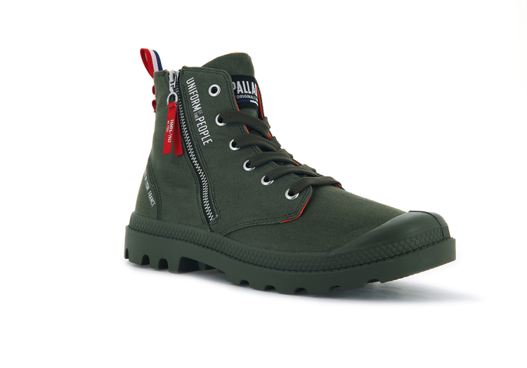 77023-309-M | PAMPA HI OUTZIP UNIFORM OF THE PEOPLE | OLIVE NIGHT